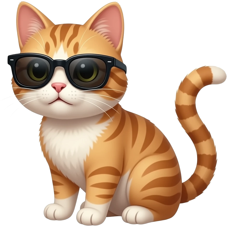 Cat wearing sunglasses emoji