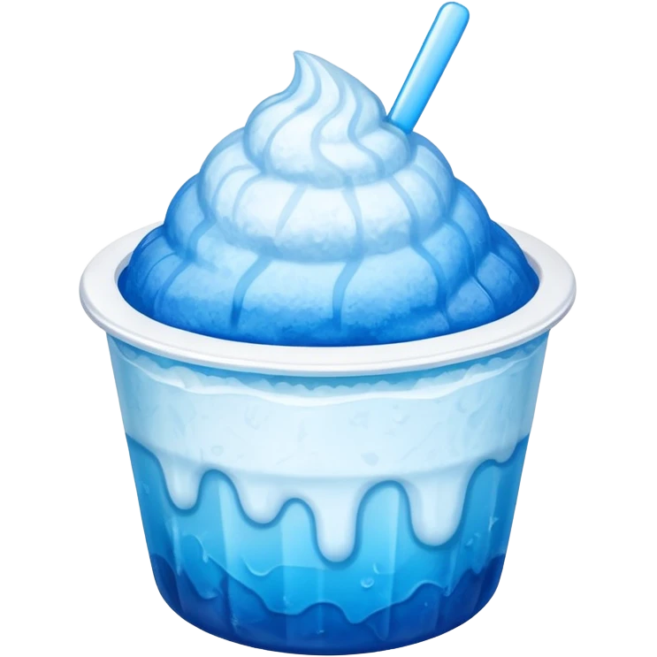 Shaved ice in a cup emoji