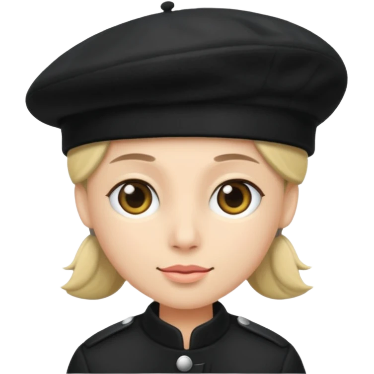 Beret black emoji