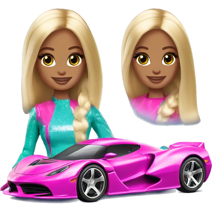 barbie mermaidia’s hot wheels hypercar emoji