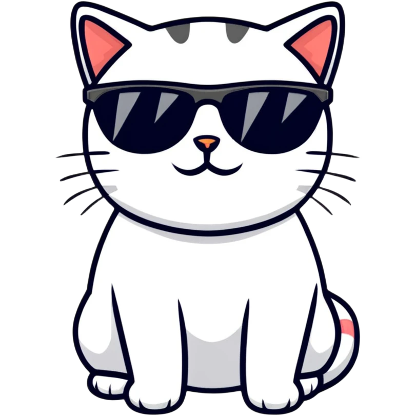 cat wearing sunglasses emoji