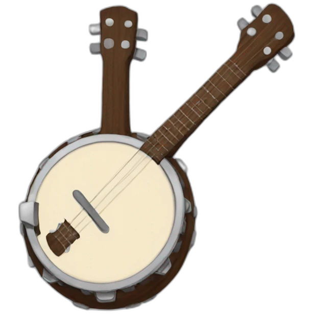 banjo with a knife emoji