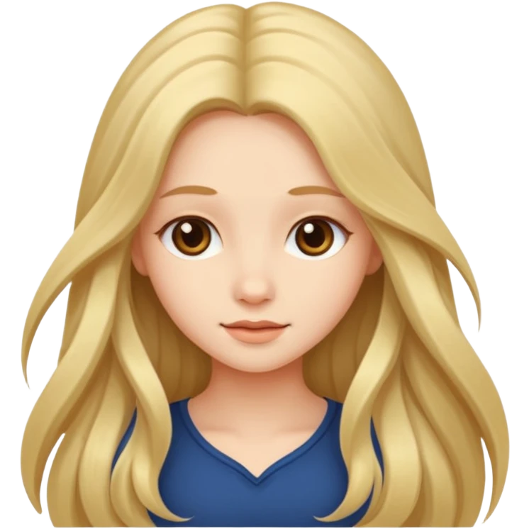 Beautiful cute girl emoji