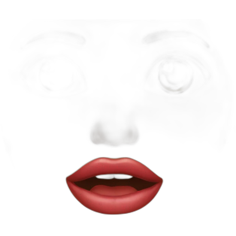Lip bite emoji