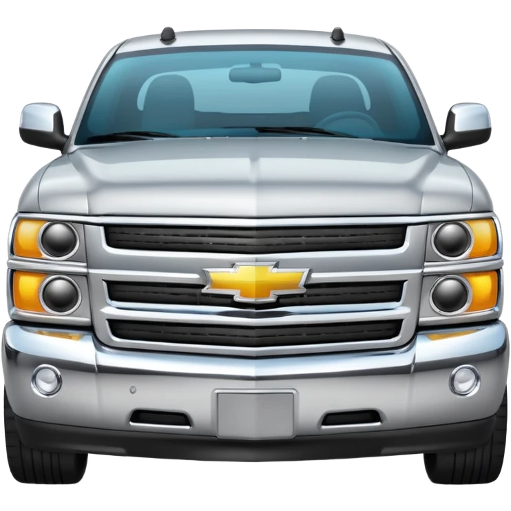 Chevy with a text type styled with headlights emoji