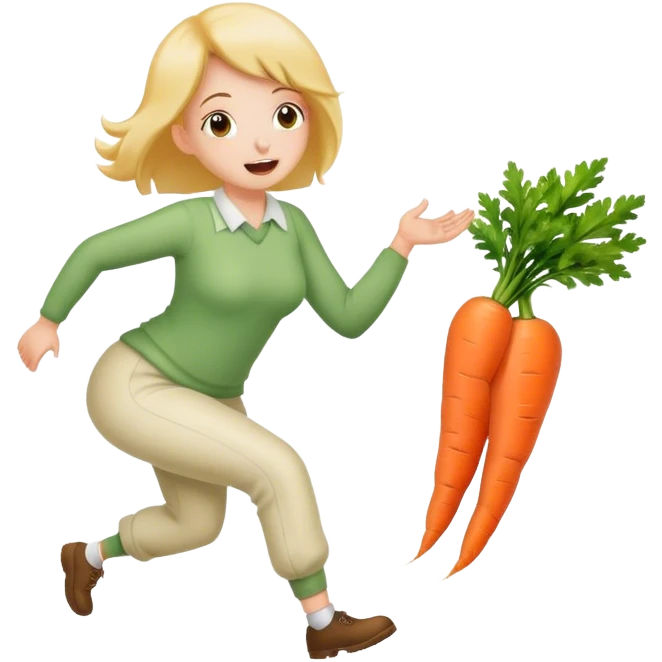 Farting out carrots  emoji