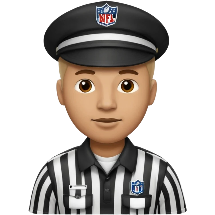 Make an nfl ref with the safety motion emoji