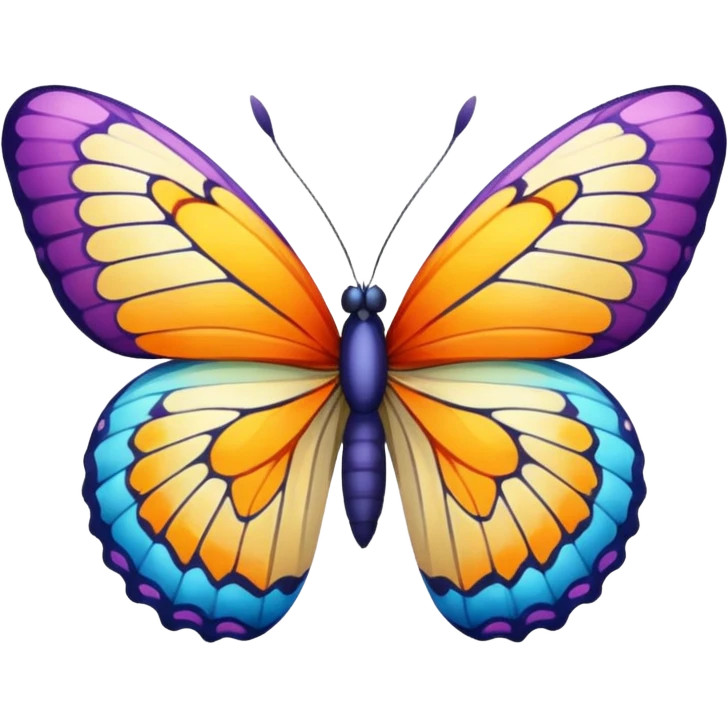 Realistic butterfly  emoji
