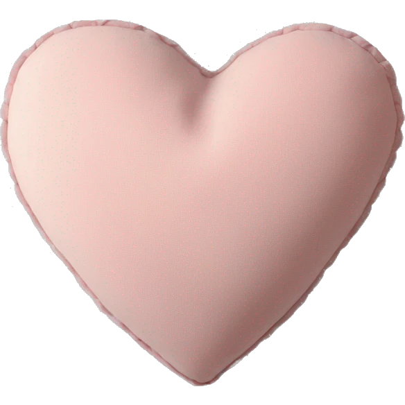 Pillow light pink heart vintage emoji