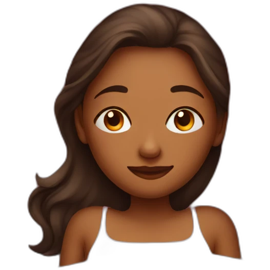 Girl in bed sleep emoji