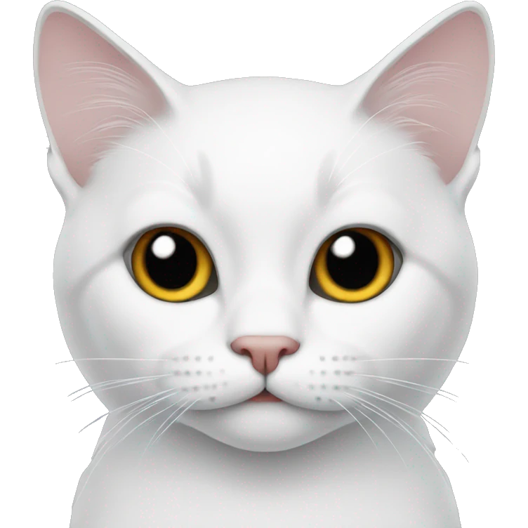 Cat white  emoji
