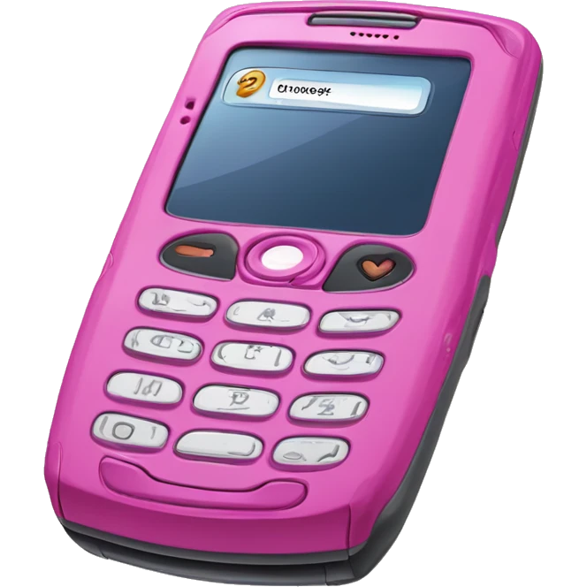 Pink Motorola Razr Flip Phone emoji