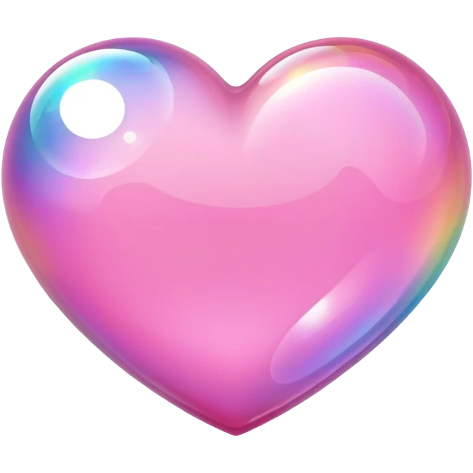 pink heart with bubble emoji