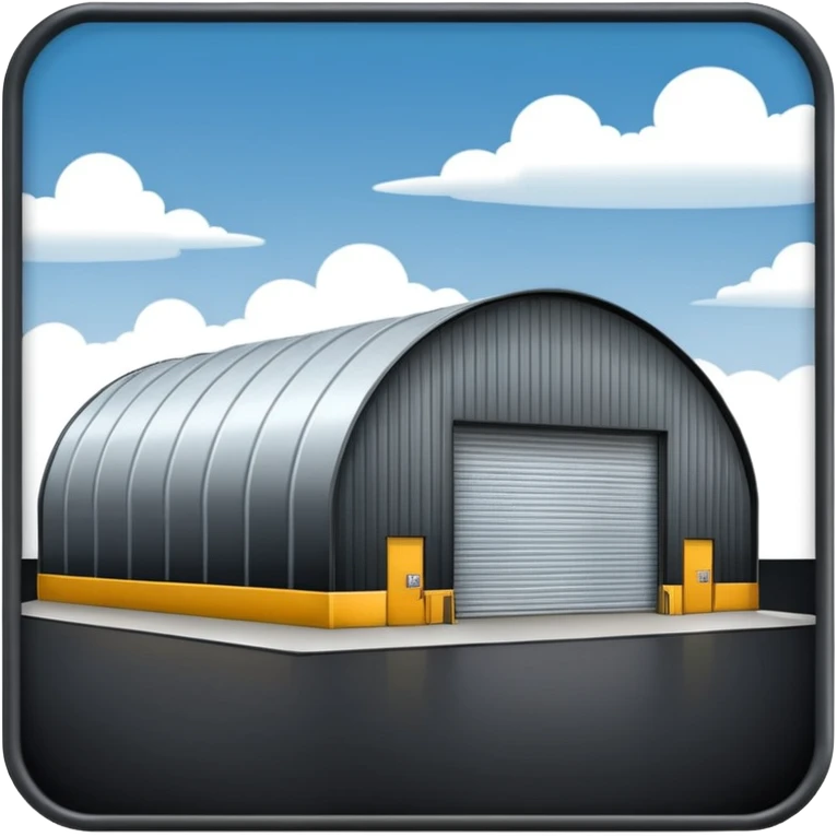 hangar, many fuel warehouse emoji