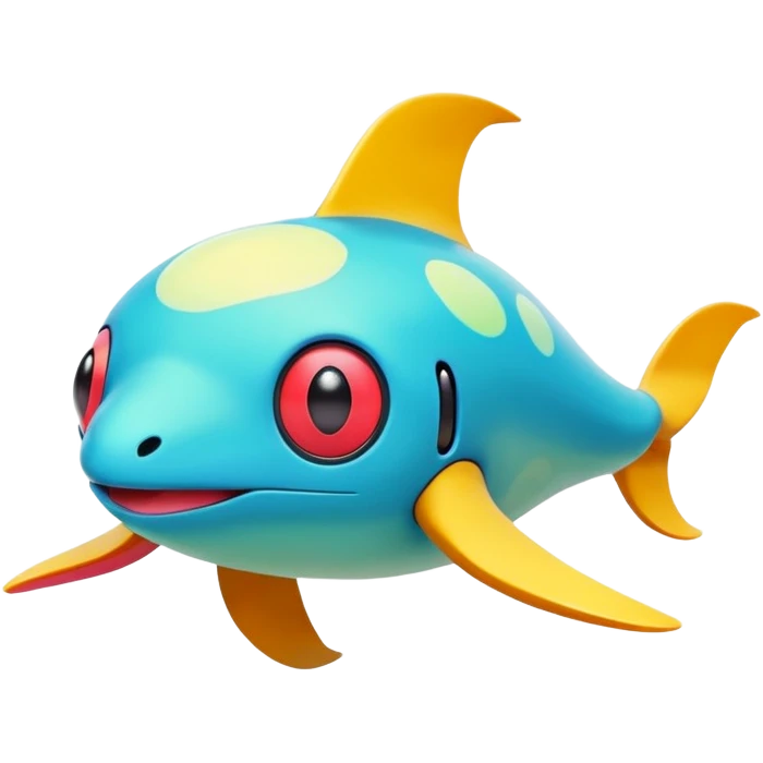 Weird abstract floating Fakémon-Pokémon-fantasy-creature  emoji