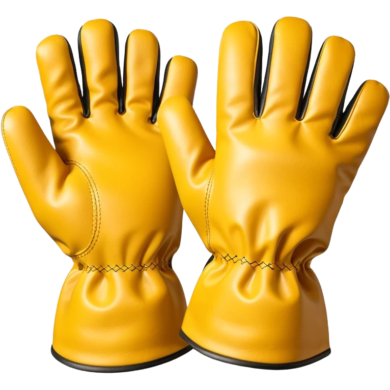 Protective Work Glove yellow emoji