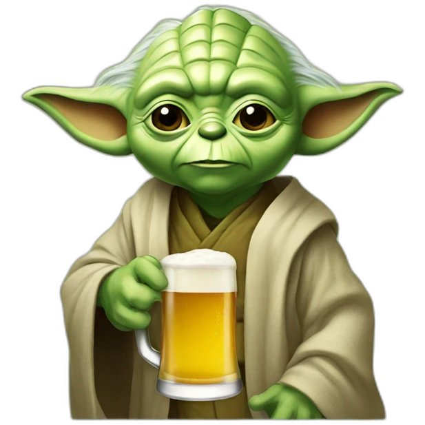 Yoda beer emoji