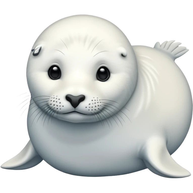 white winter & artic animal (seal with no hair )  emoji
