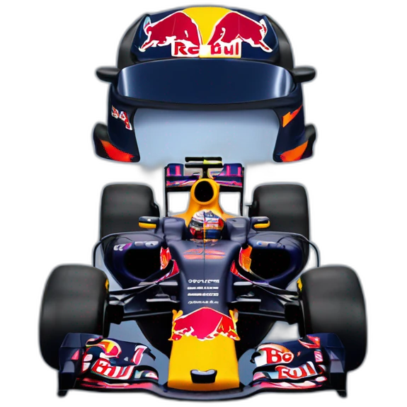 formula 1 red bull car singing emoji