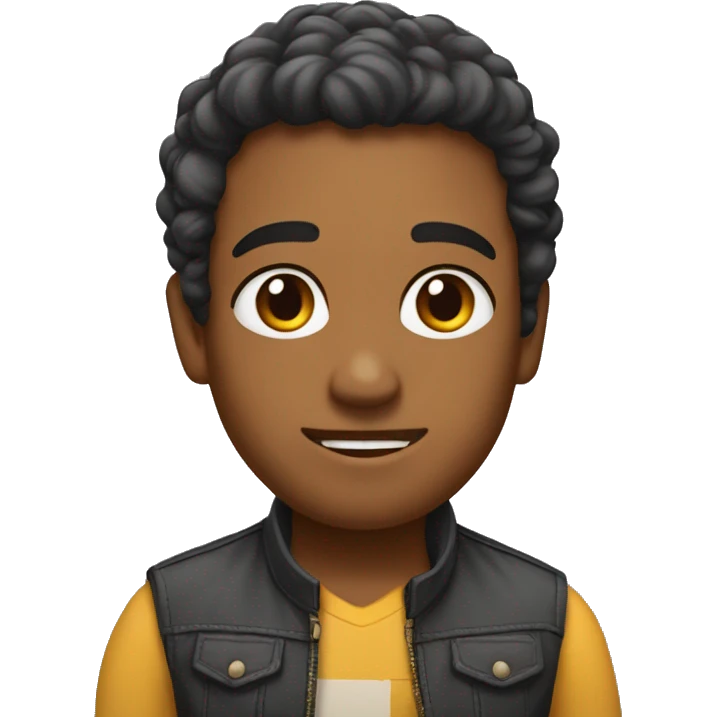 Pelo liso morena  emoji