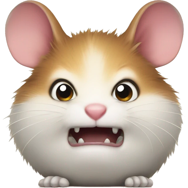 An angry hamster who wants to go home emoji