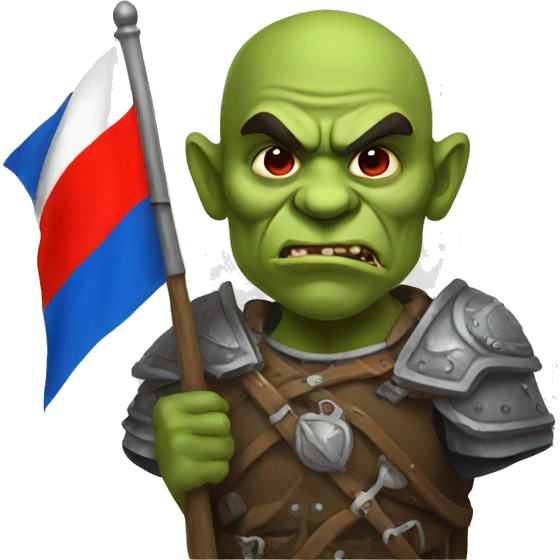orc with russian flag emoji