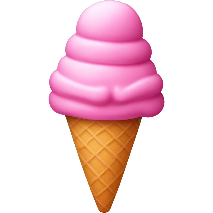 Pink icecream emoji