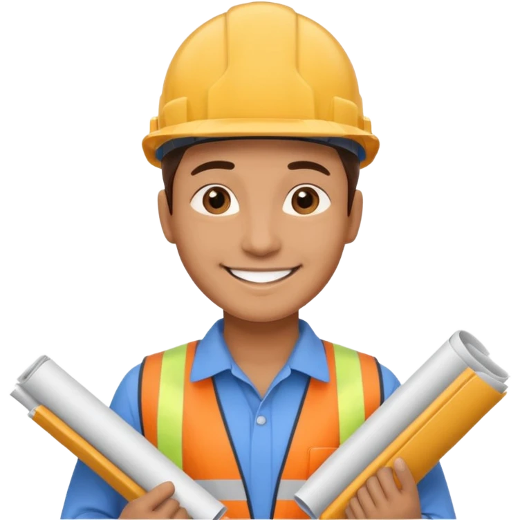 Ingeniero civil trabajando  emoji