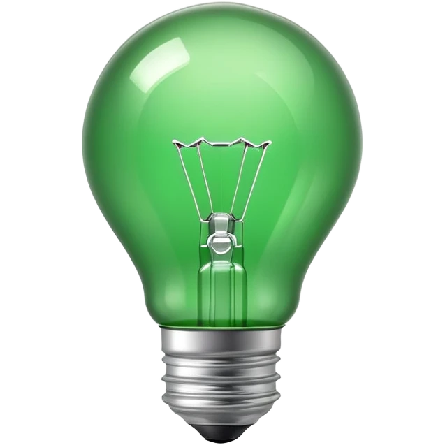Green Bulb emoji