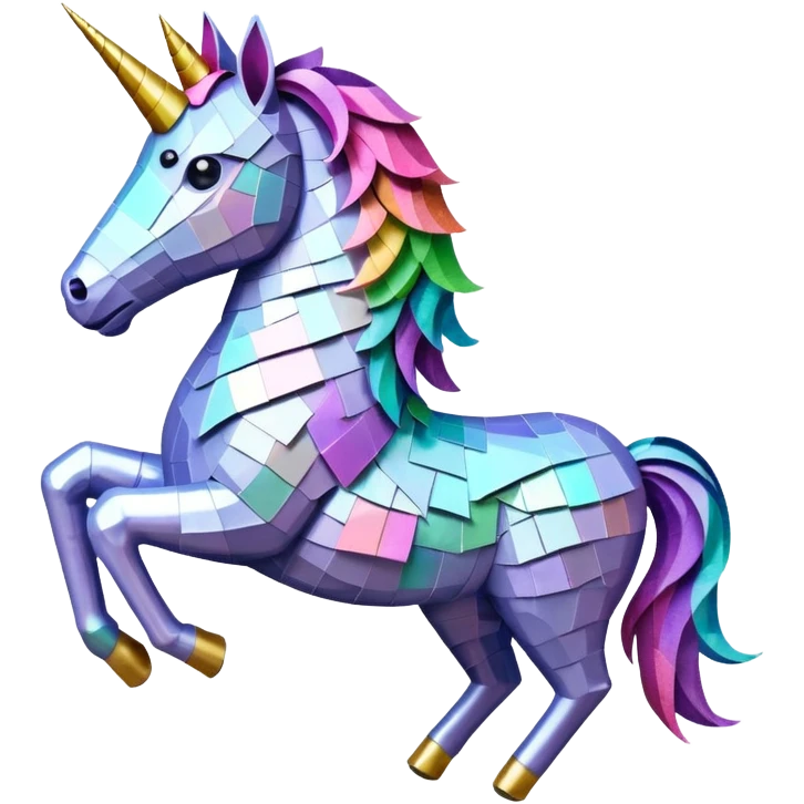 единорог из купюр, no background emoji