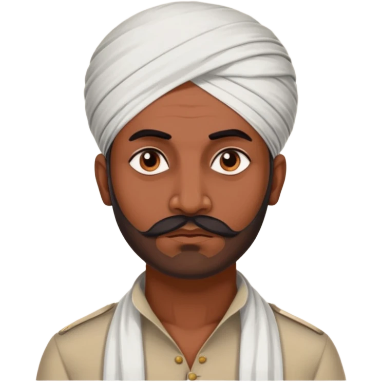 Marathi Indian revolutionary of 37 years old Vasudev balwant Phadke emoji