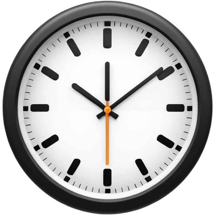 mac os icon clock braun emoji
