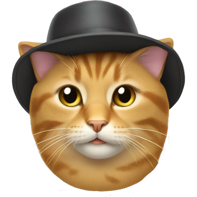 Cat with a hat on emoji