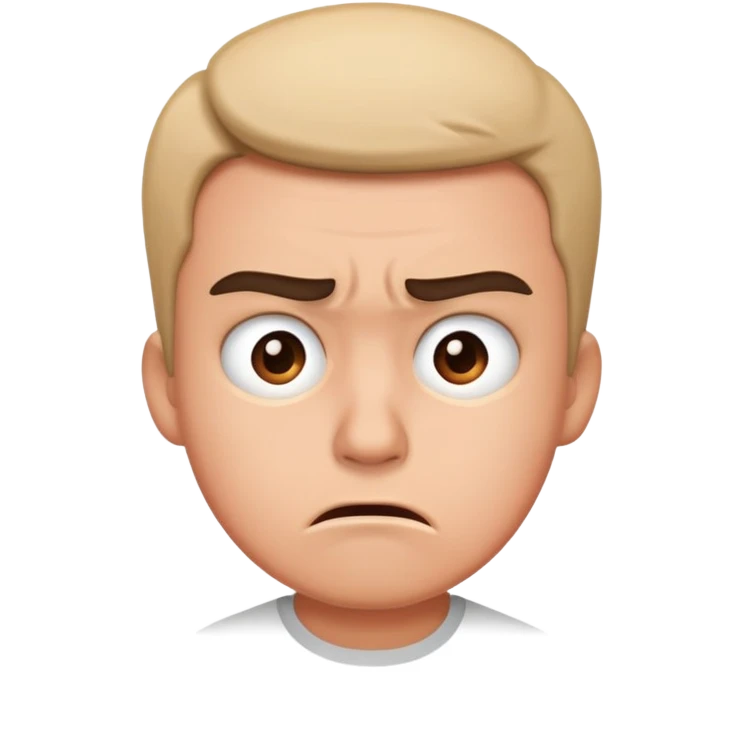 crazy annoyed emoji