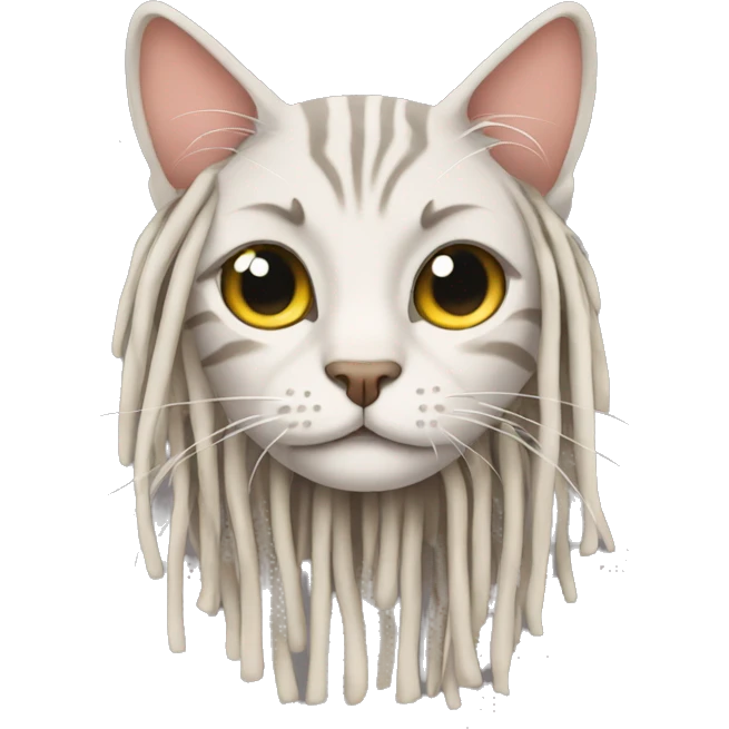 cat with dreads emoji