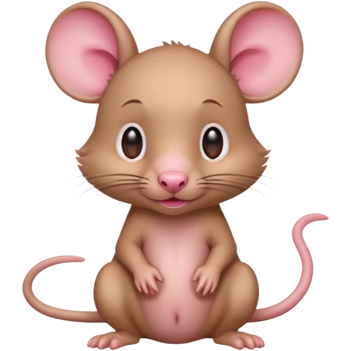 Little naked rat with a little fur  emoji