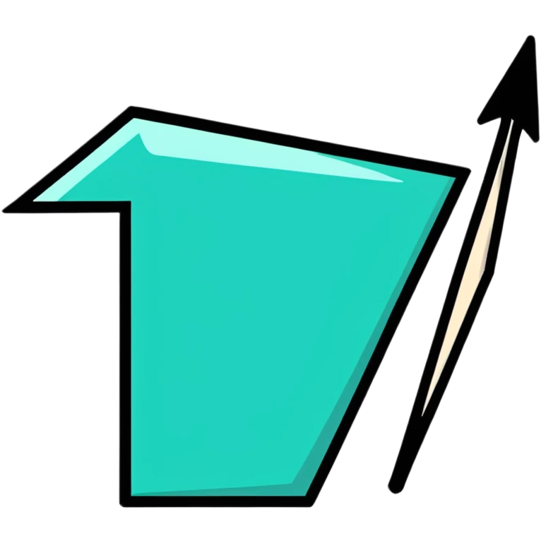transparent glass arrow emoji
