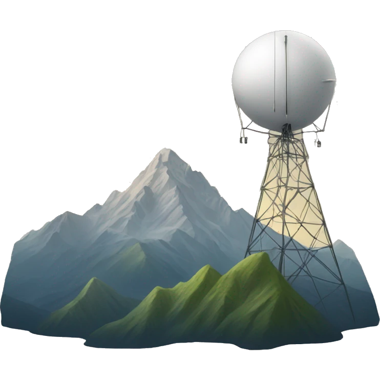 mountain and antenna emoji
