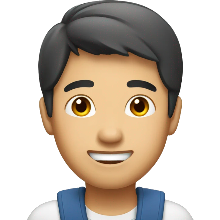 asian guy greeting emoji
