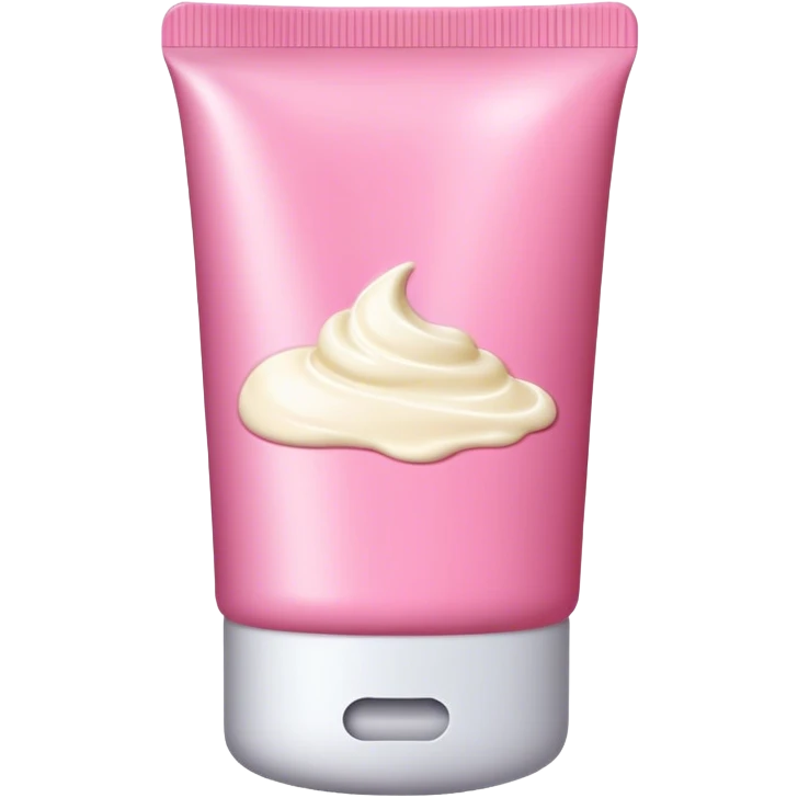 Esthetic pink tube cream emoji