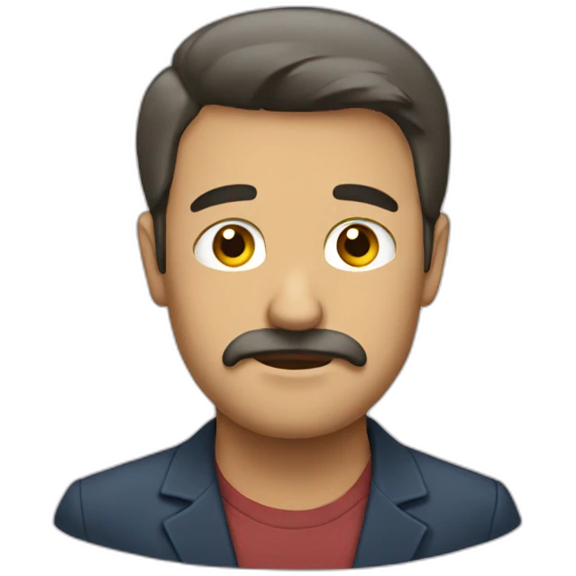 Hombre mayor triste emoji