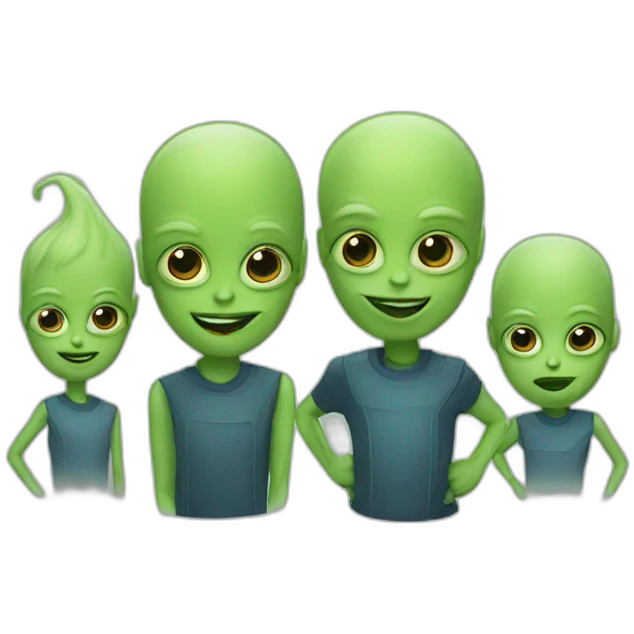 Alien family emoji