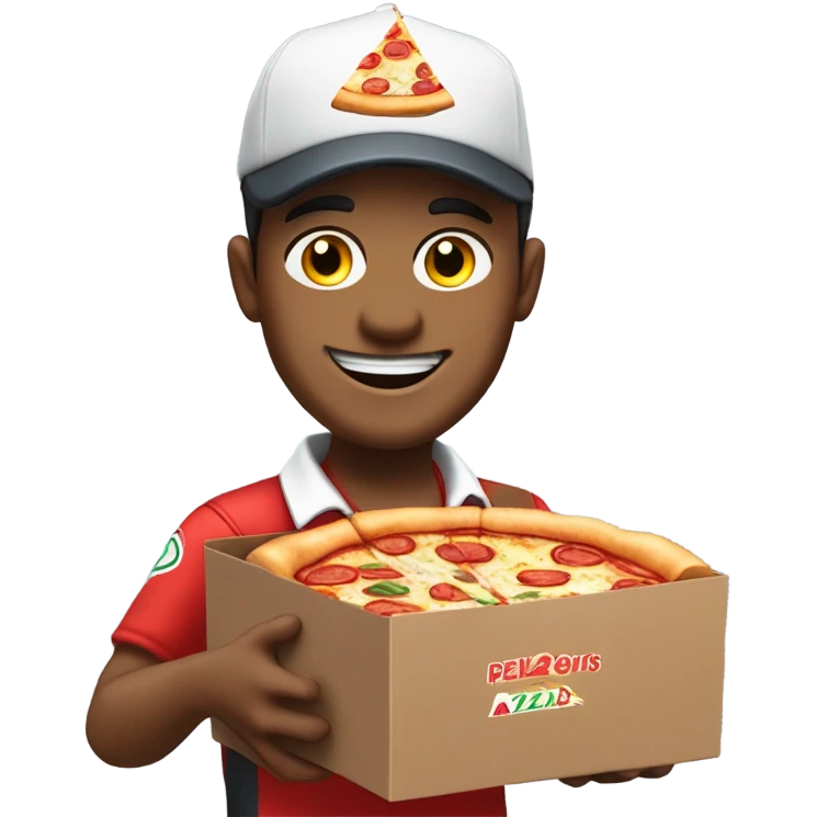 Pizza delivery guy emoji