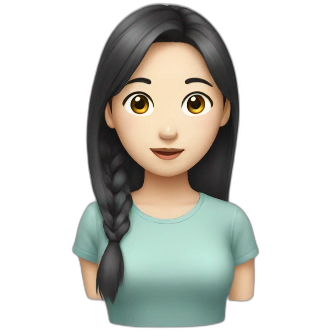 Face asian girl emoji