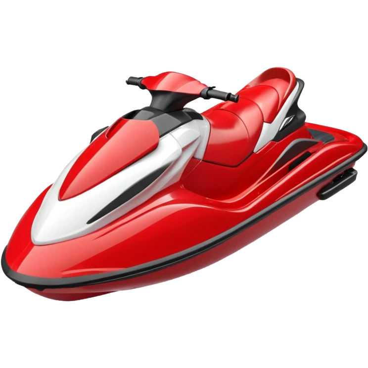 red and white jet ski facing right emoji