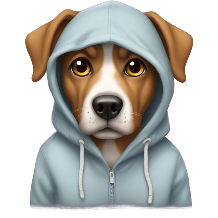 Dog with hoodie  emoji