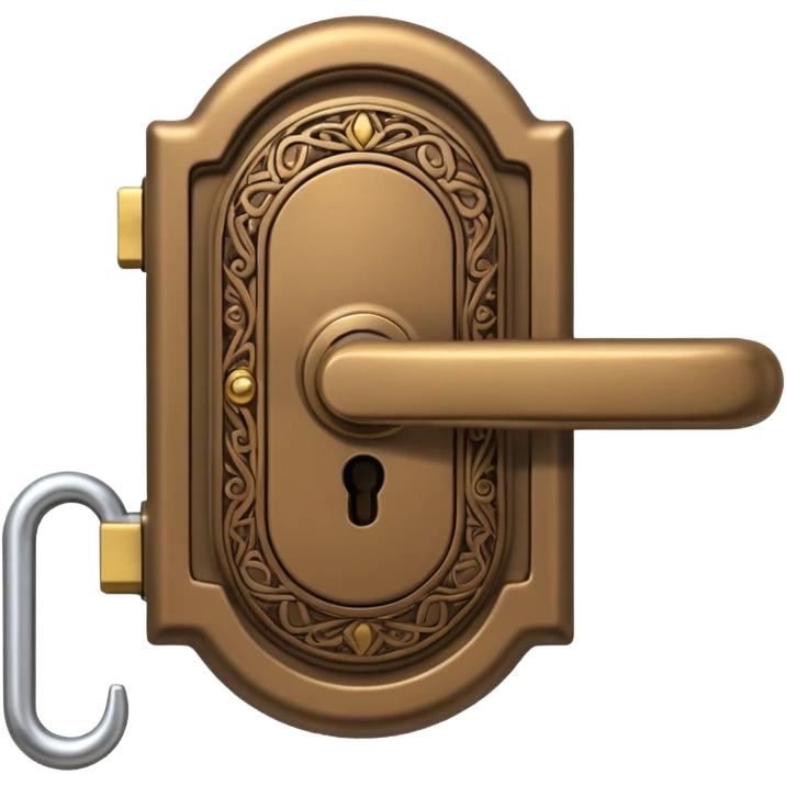 door lock  emoji