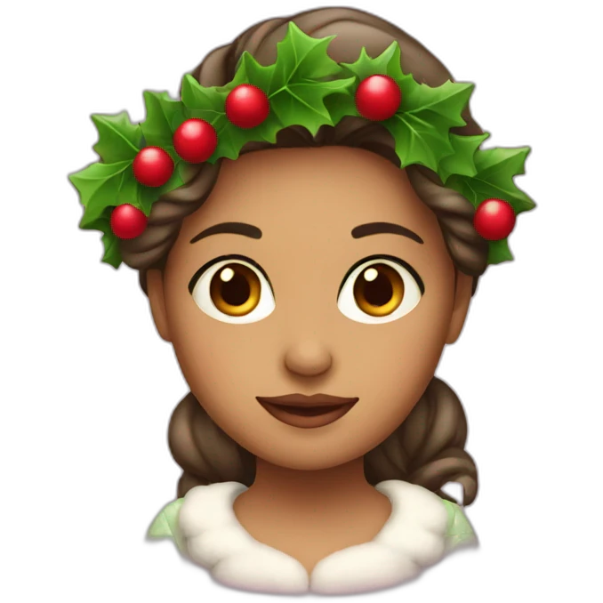 Christmas girl  emoji