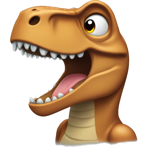 crying trex emoji