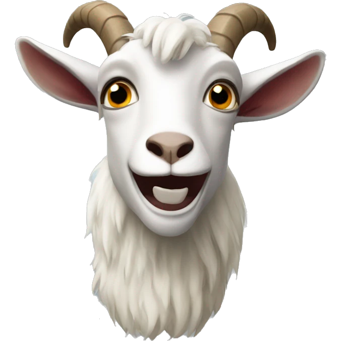 Crazy goat emoji